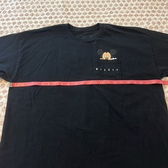 Neff x Mickey Mouse Peek Pocket Disney Collab Black T-Shirt Size XL - Picture 7 of 8